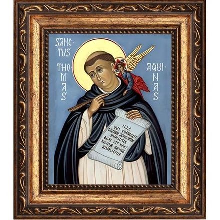 Фома Аквинский. Икона на холсте.