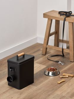 Банка для хранения универсальная Irmel, 6,2 л, с ложкой, графит