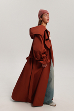 Тренч с капюшоном