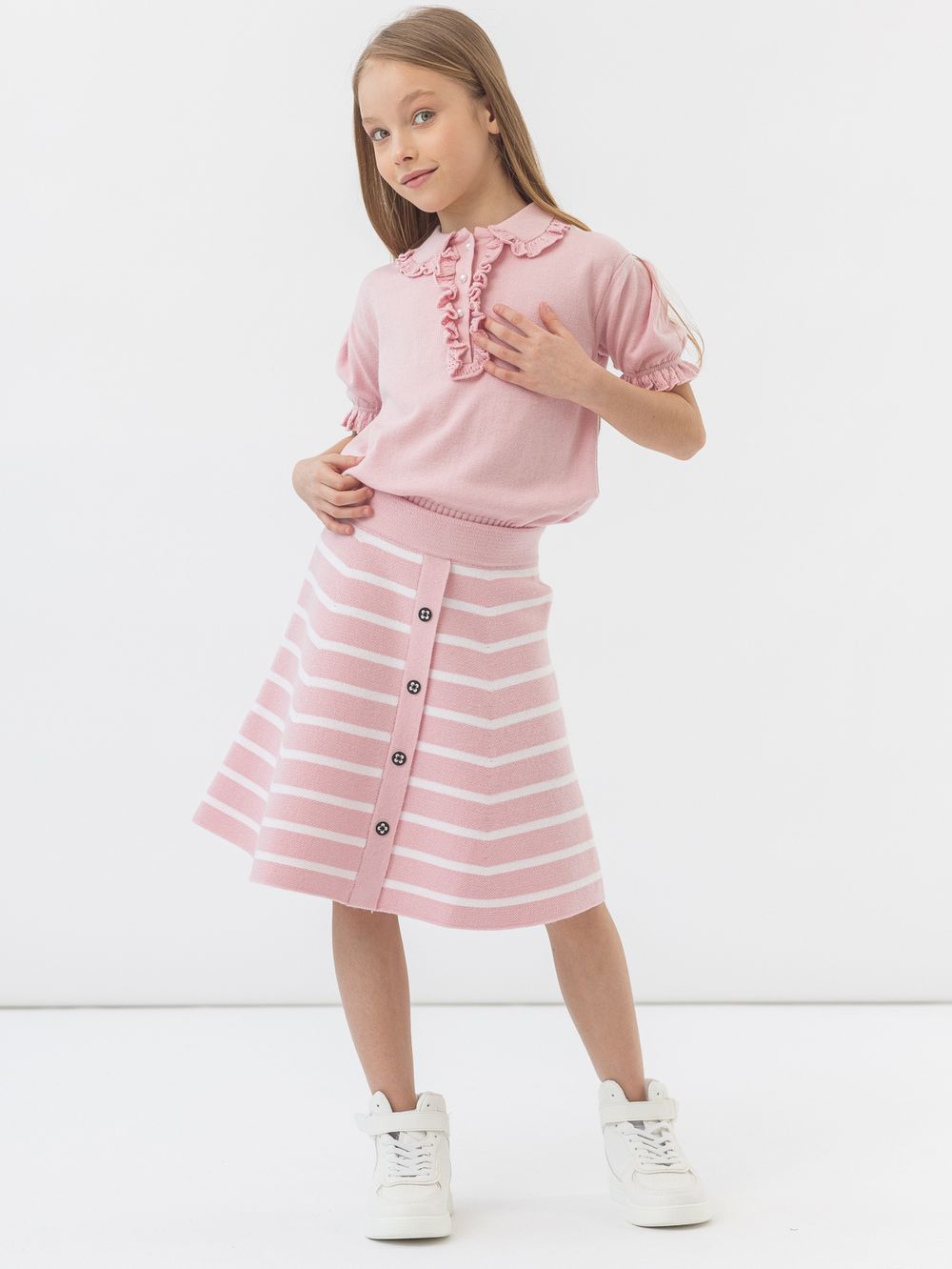 Джемпер розовый для девочки арт. AT925