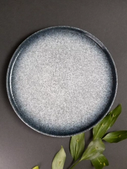 Набор 2 шт тарелок с бортиком, 23,5 см, Синий песок