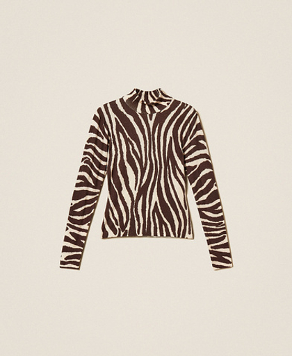 TWINSET Водолазка с принтом