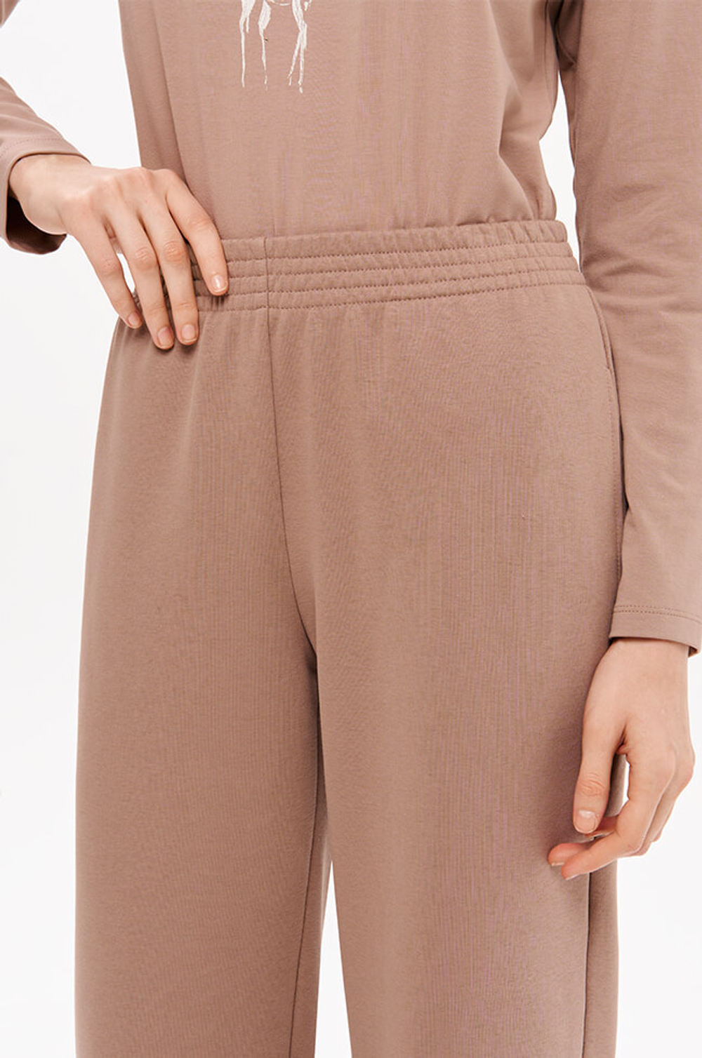 31187 Брюки женские (капучино)