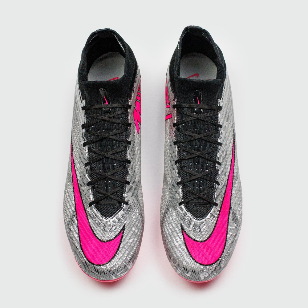 Бутсы Nike Air Zoom Mercurial Superfly IX Elite FG Grey Pink