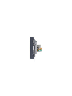 Розетка компьютерная + телевизионная 2-м AtlasDesign RJ45 кат.5E + TV механизм грифель SE ATN000789