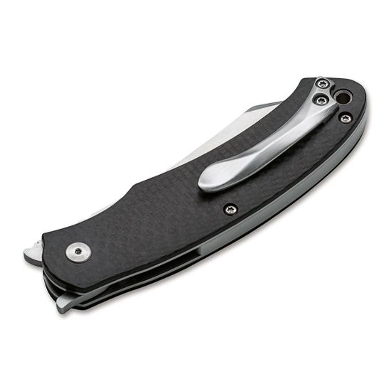 Складной нож Boker 01BO894 Takara CF c клинком из стали D2, рукоять карбон / Stainless Steel