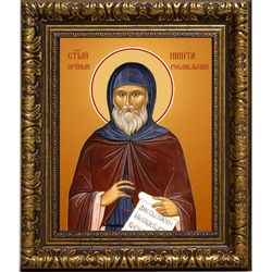 Никита Рославльский преподобный. Икона на холсте.