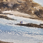 Картина авторская акварельная в паспарту 30х40 см на стену для интерьера "Сен-Мало. Франция"