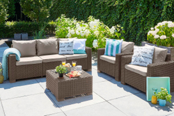 Комплект мебели California 3 Seater Set, капучино