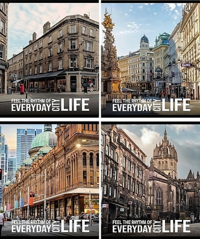 Тетрадь А5 96л. клетка "Ночные города" офс.№2 (Creativiki)