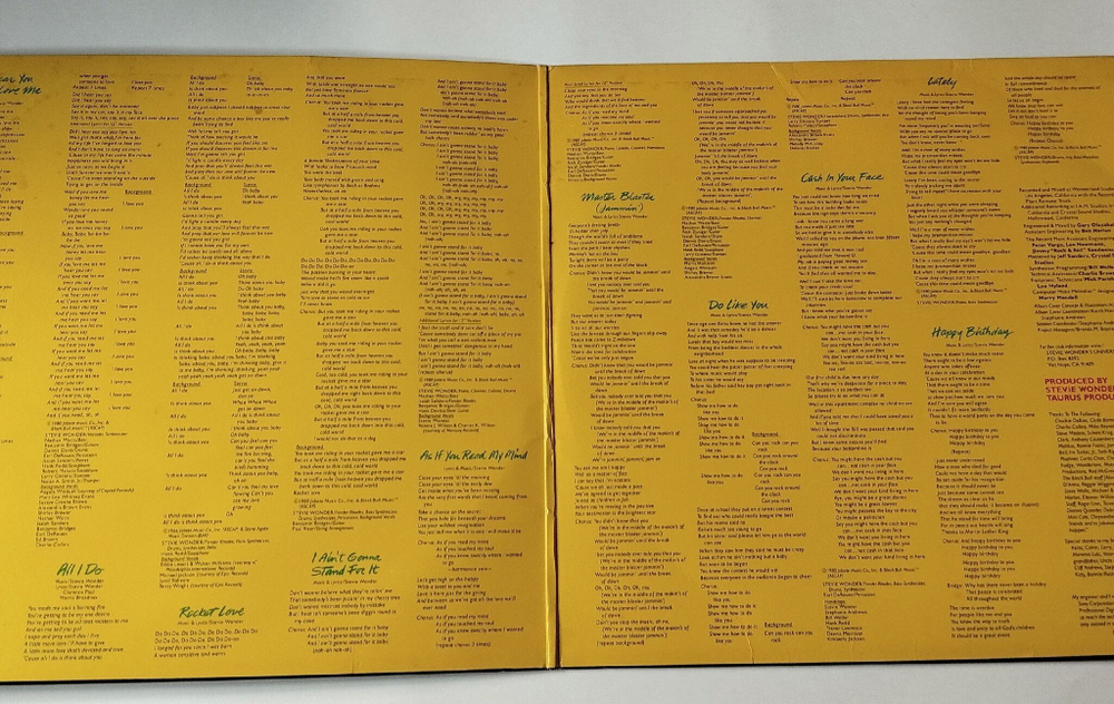 Винтажная виниловая пластинка LP Stevie Wonder Hotter Than July (USA 1980)