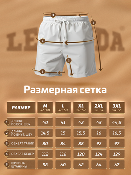 Шорты плавки Gradient LEGENDA укороченные терракотовый