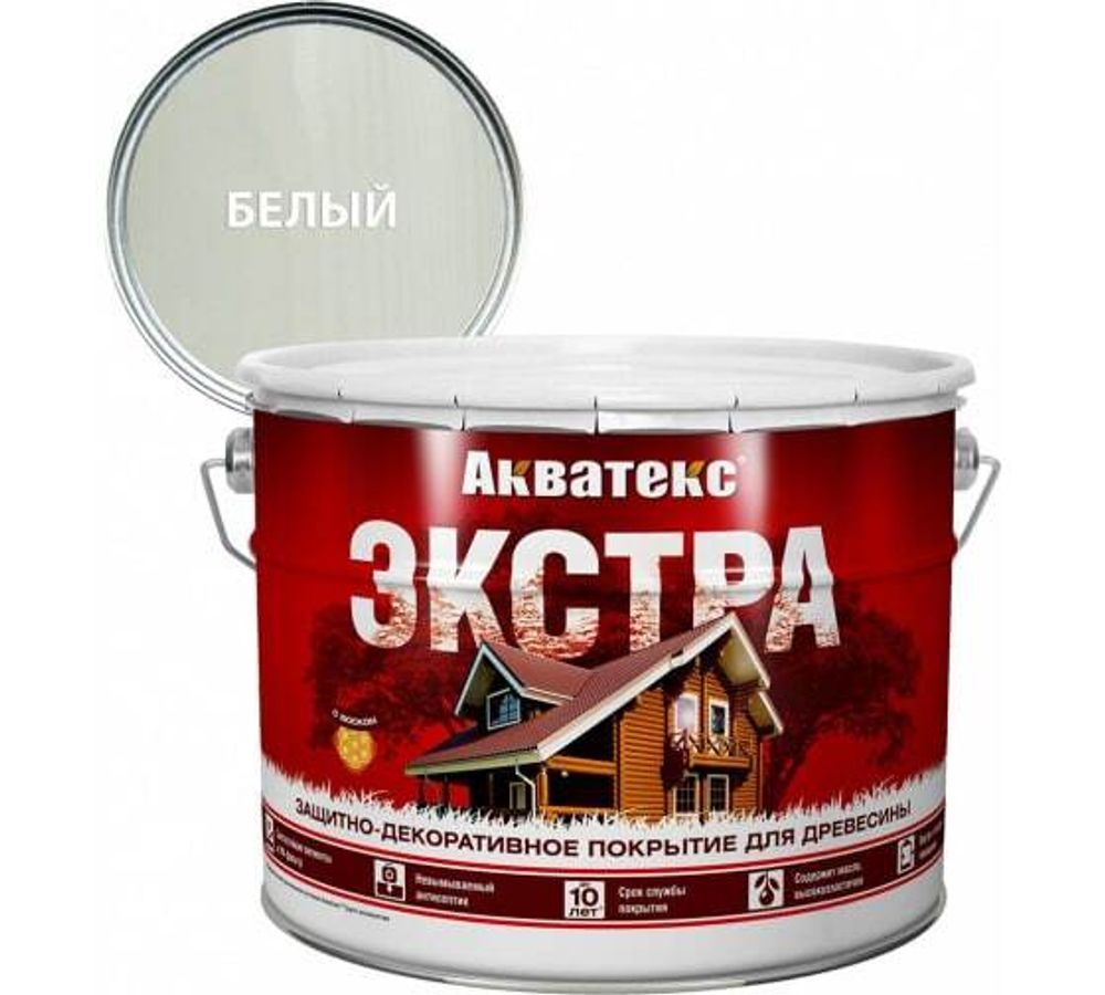 Акватекс 9л белый ЭКСТРА Рогдена