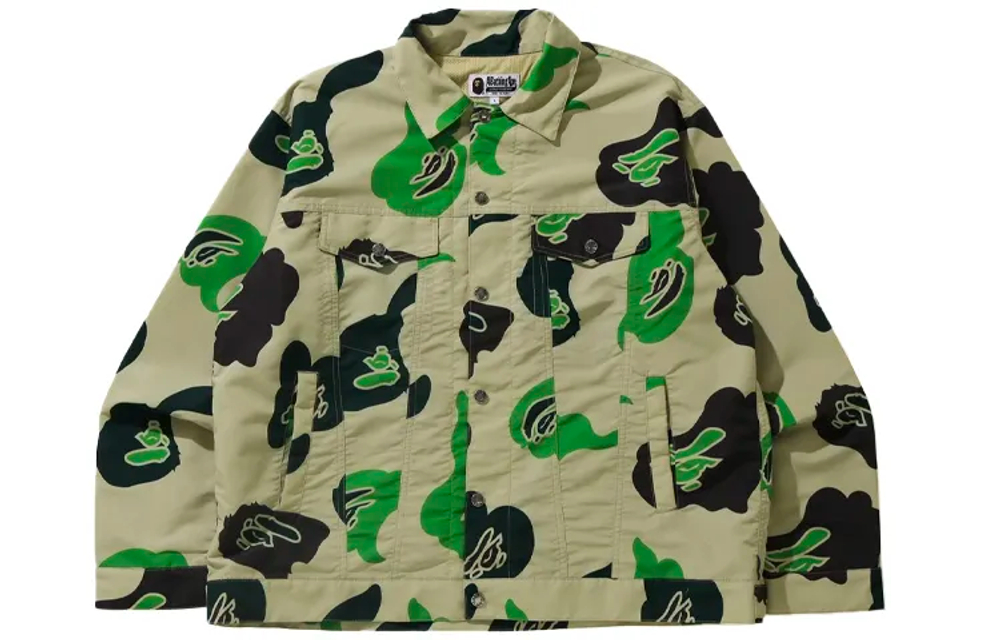 A Bathing Ape Def Camo Loose Fit Trucker Куртка