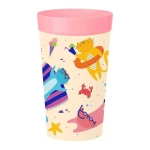 СТАКАН ДЕТСКИЙ С ДЕКОРОМ 380МЛ (Розовый)