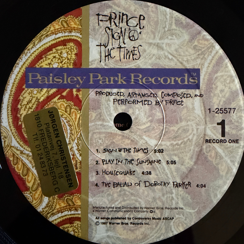 Prince – Sign "O" The Times 2LP (США 1987г.) Т