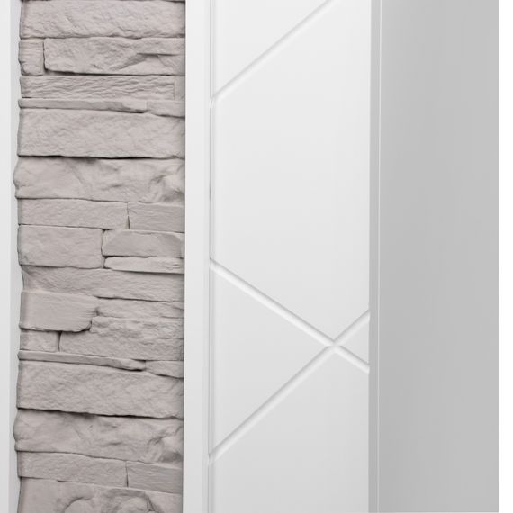 Каминокомплект: Очаг Electrolux EFP/P-2520LS N, портал Miami 25 белый, серый — (5)