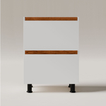 Кухонный модуль напольный 3 ящика 60х60х83, белый/дуб