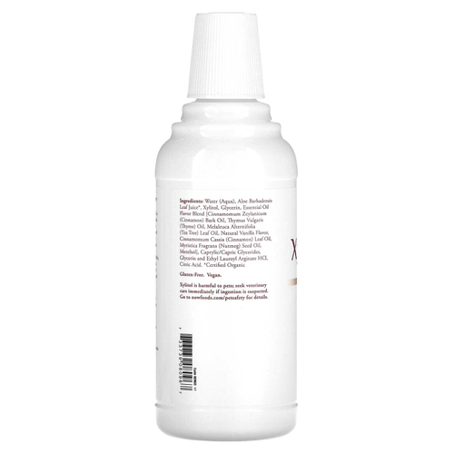 NOW Foods, Ополаскиватель для полости рта XyliWhite, свежесть корицы, 16 жидких унций (473 мл)