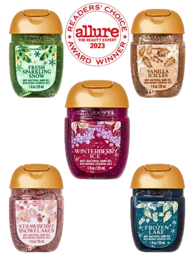 Bath and Body Works Festive Forest PocketBac Hand Sanitizers 5-Pack