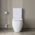 Унитаз напольный BelBagno LUCE-TOR BB2197CP-TOR/SC белый, с крышкой микролифт, с бачком, безободковый, слив-торнадо