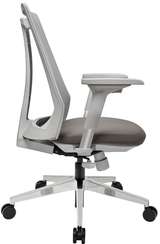 Офисное кресло Air-Chair серый пластик, база хром