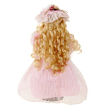 Кукла коллекционная Ксения в розовом платье с букетом  40 см.