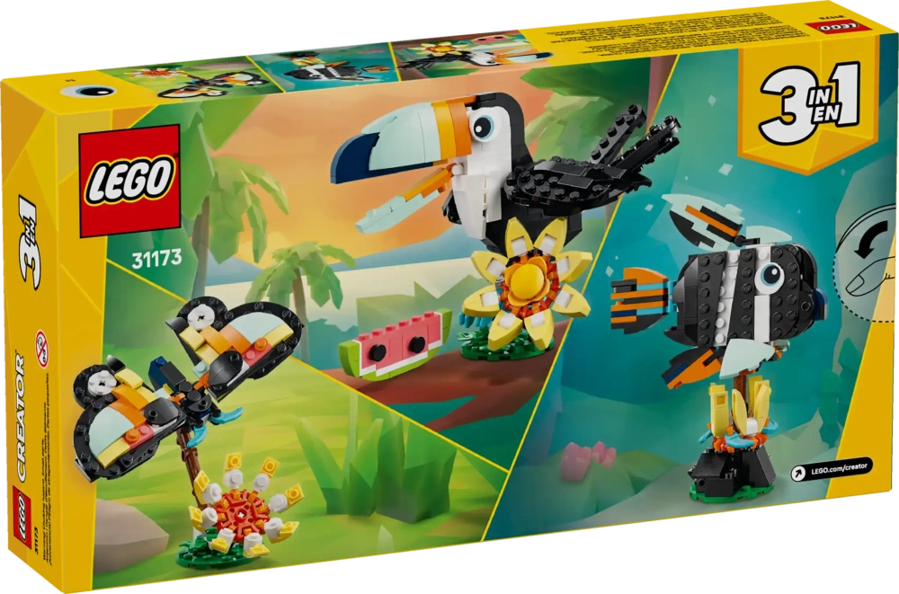 Конструктор LEGO Creator 3in1 31173 Дикие животные: Тропический тукан