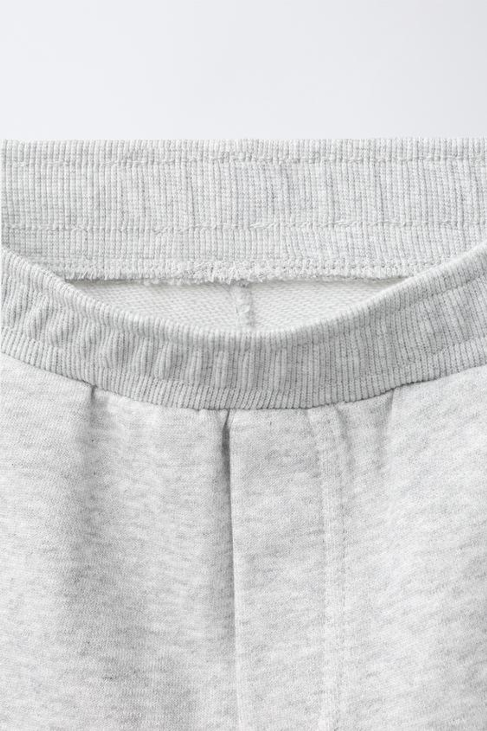 ZARA ШОРТЫ ИЗ МЯГКОЙ ТКАНИ TEAM SIX SEVEN, СЕРЫЙ МЕЛАНЖ