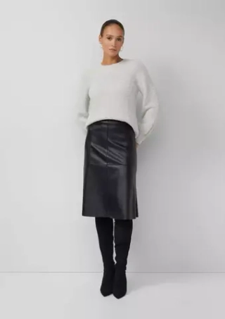 Юбка-миди в кожаном стиле Black Label