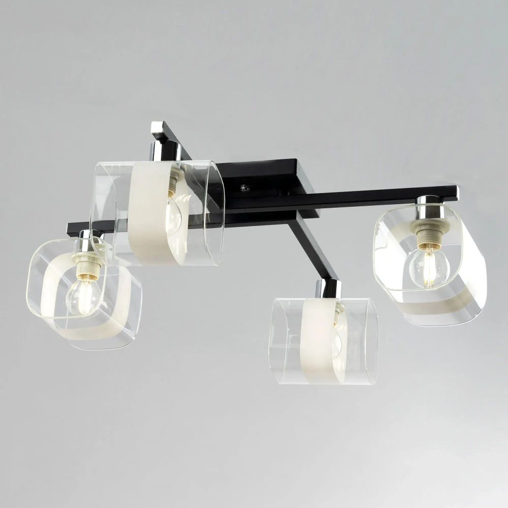 Citilux Вирта CL139145 Люстра потолочная Чёрная Матовая