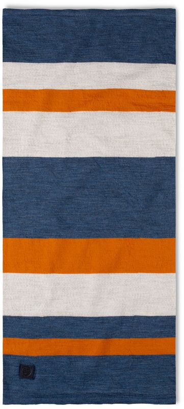 Тонкий шерстяной шарф-труба Buff Wool Move lightweight Steel Blue Фото 6