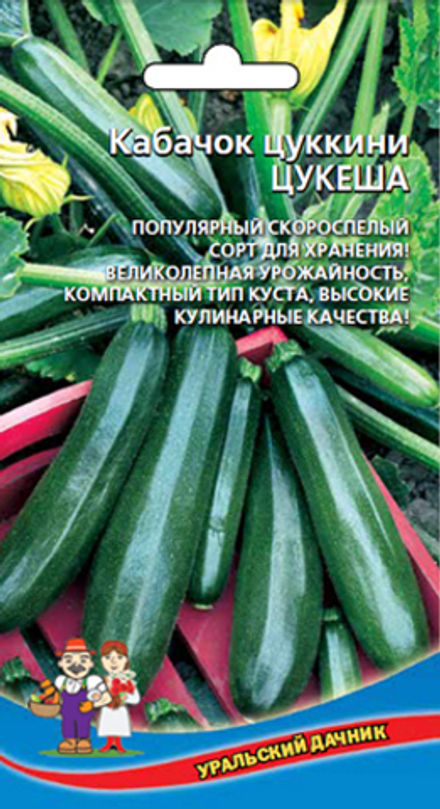 Кабачок Цукеша 10шт цуккини Уральский дачник