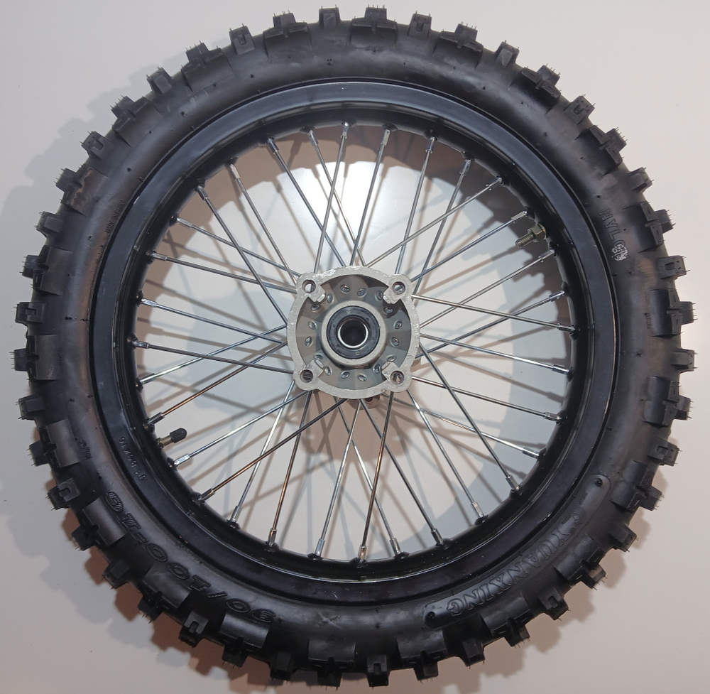 Колесо заднее в сборе 90/100-16" Питбайк PWR Racing FRZ 125