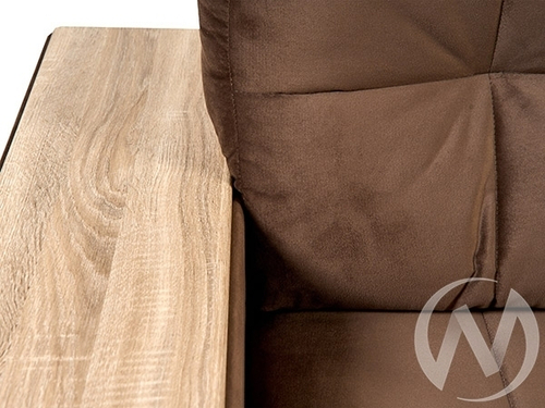 Диван прямой Элегант БД (2022) ДЕКОР ДУБ/GROUND 03 (коричневый)