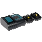 Makita PowerPack LXT аккумулятор BL1815N x 2шт + ЗУ DC18SD + кейс набор 197143-8
