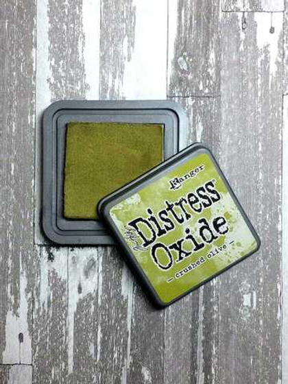 Distress Oxide Pad. Crushed Olive