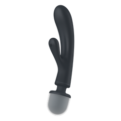 Вибратор-ванд 2 в 1 Satisfyer Triple Lover, серый