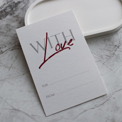 карточка (10х15 см) арт. О-366 "With love" (упаковка 10 шт.)