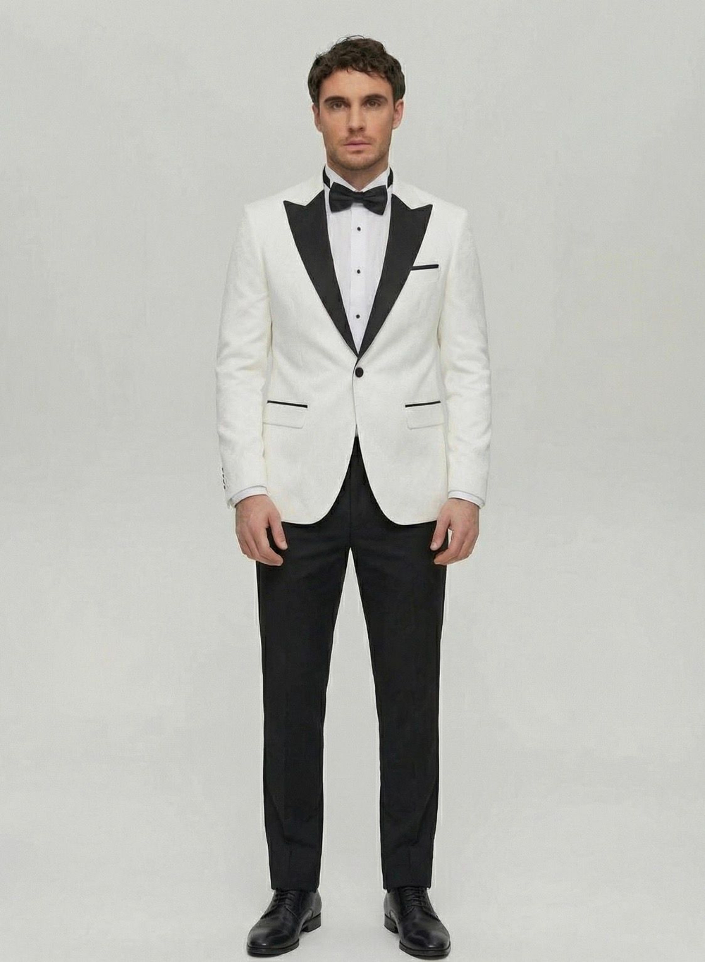 Мужской смокинг двойка (белый) А60