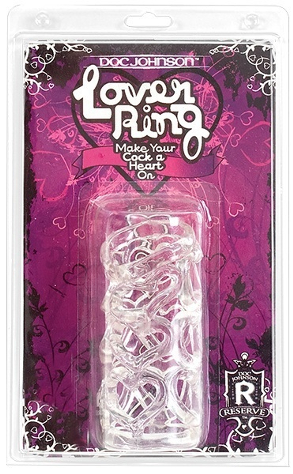 Прозрачная насадка на пенис с сердцами