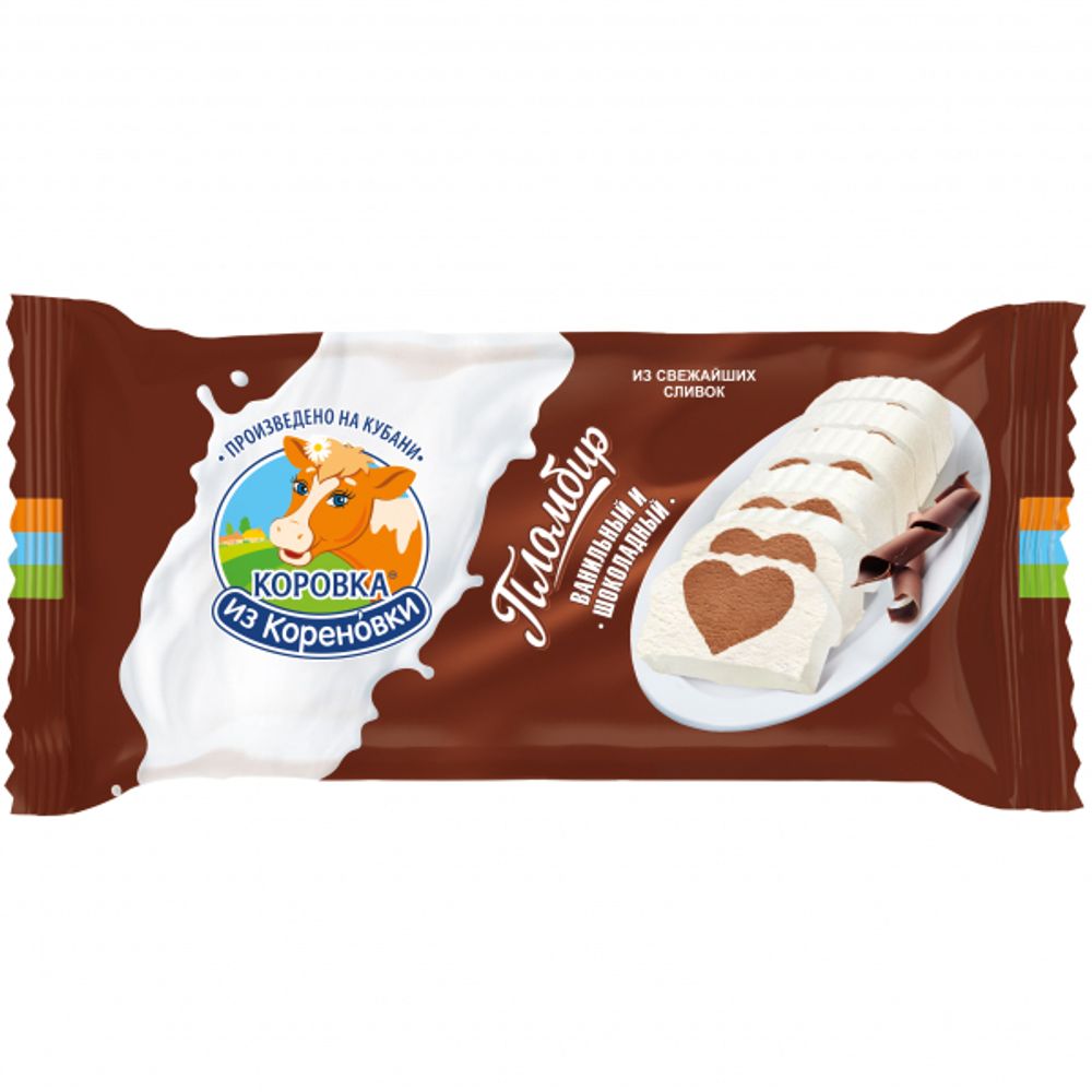 Мороженое Коровка из Кореновки, шоколад/ваниль, 400 гр