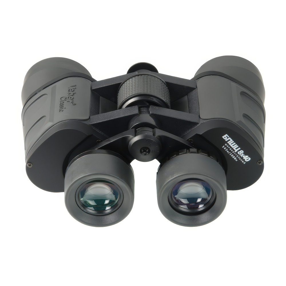 Бинокль Veber Classic БПШЦ 8x40 VRWA, серый - центральная фокусировка