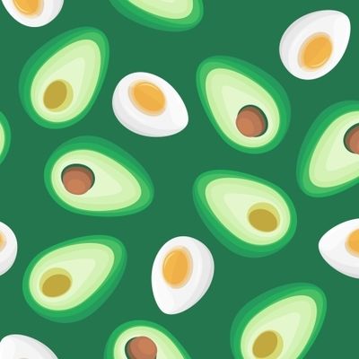 Авокадо и яйцо