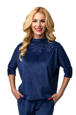 Костюм с декором на груди и замочком на спинке (Размер: XXL) (Цвет: бежевый)