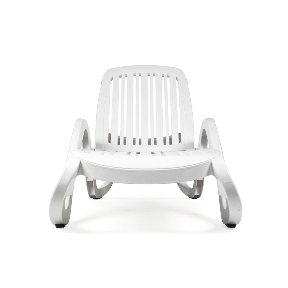 Шезлонг-лежак пластиковый Nardi Eden, белый