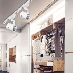 Трековый светильник однофазный ЭРА TR1-3040 WH светодиодный 30Вт 4000К белый