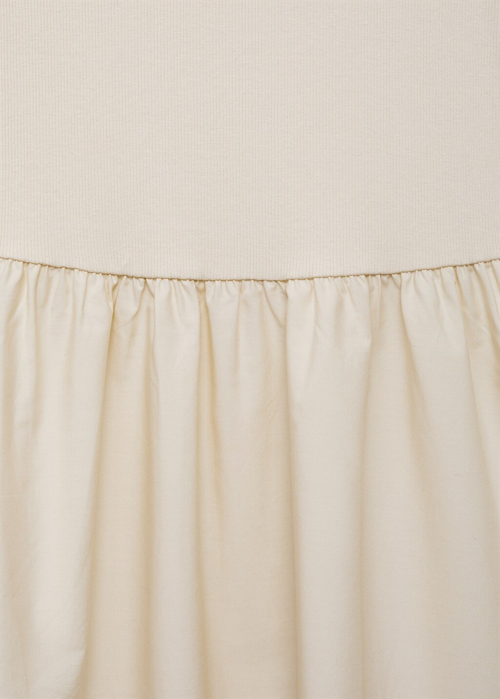 Комбинированное платье с пышной юбкой