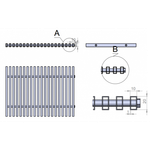 Напольная решетка отопления НРБ1
