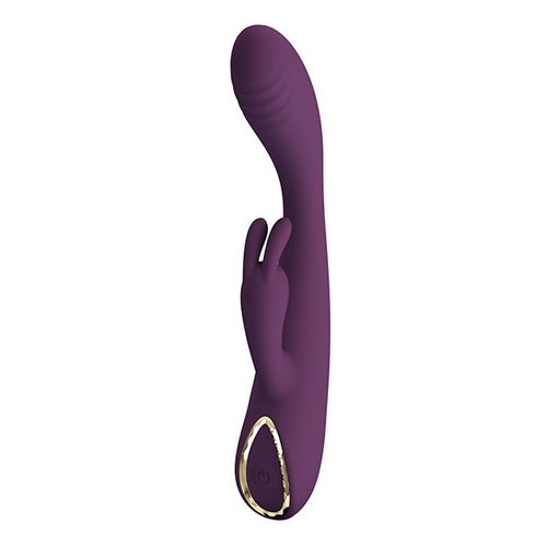 Фиолетовый вибратор-кролик 15,8см со стимулятором клитора Pretty Love Emma Vibrator BW-500100